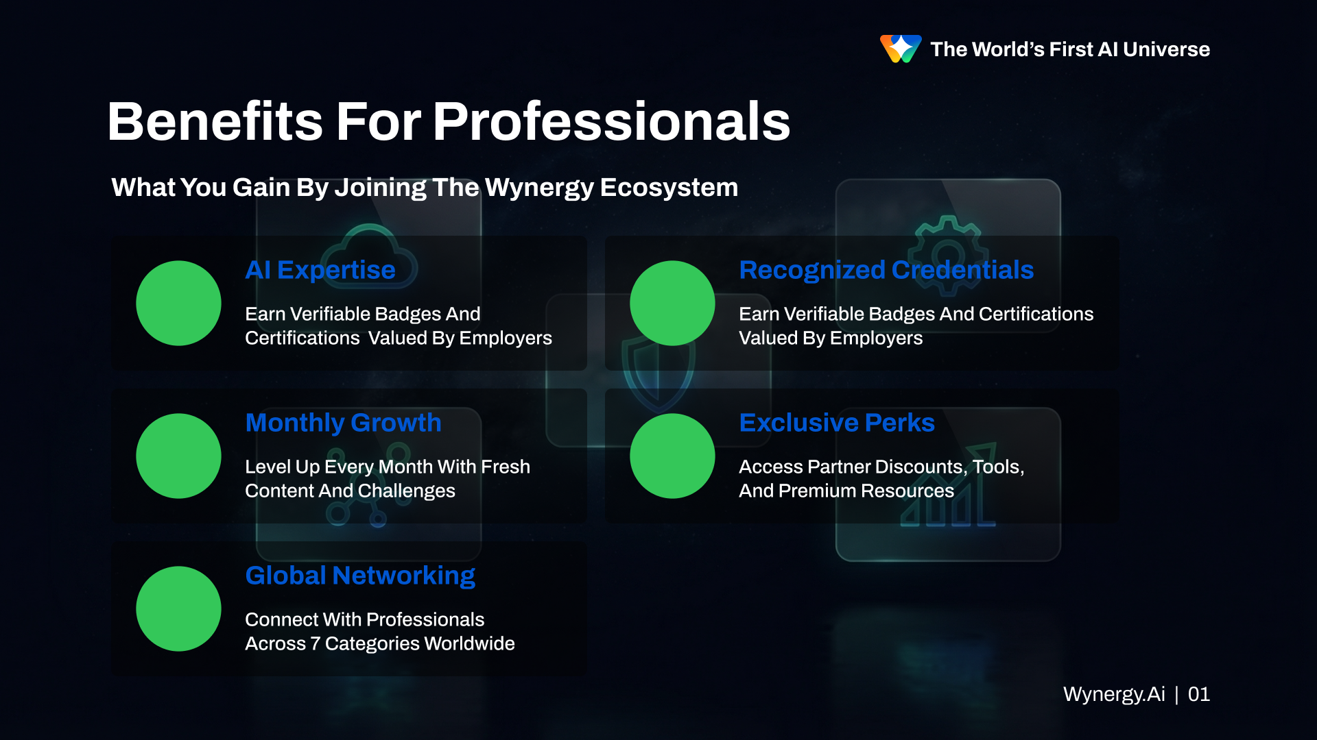 Benefits for Professionals
